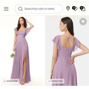 Azazie Bondi Wisteria Bridesmaid Dress